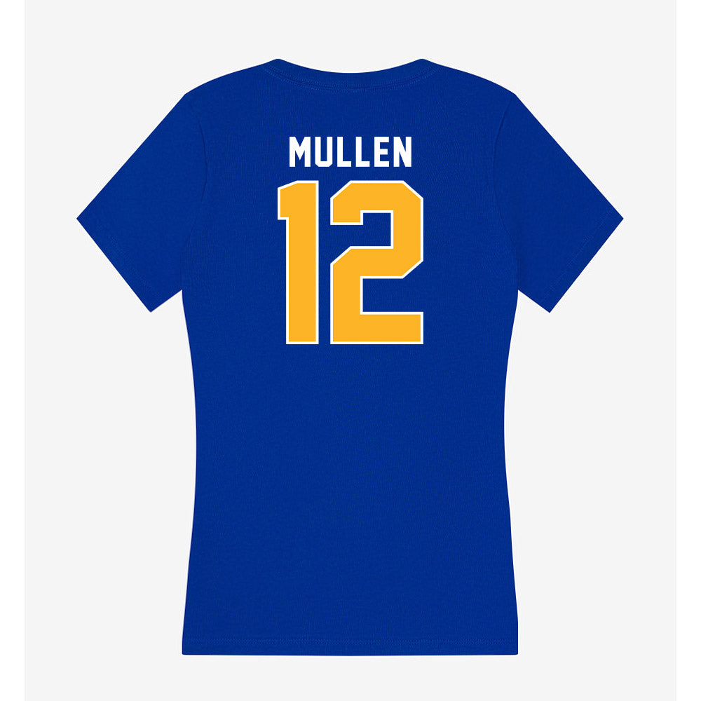 Pittsburgh - NCAA Men's Basketball : Kieran Mullen - Women's V-Neck T-Shirt-1