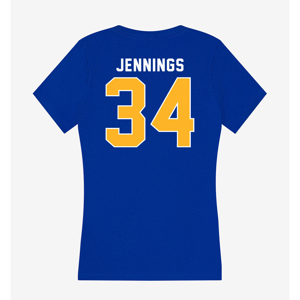 Pittsburgh - NCAA Football : Marcus Jennings - Women's V-Neck T-Shirt-1