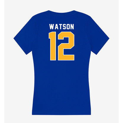 Pittsburgh - NCAA Women's Volleyball : Ayanna Watson - Women's V-Neck T-Shirt-1