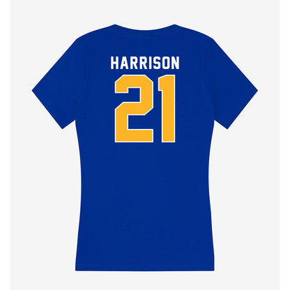 Pittsburgh - NCAA Football : Shadarian Harrison - Women's V-Neck T-Shirt-1