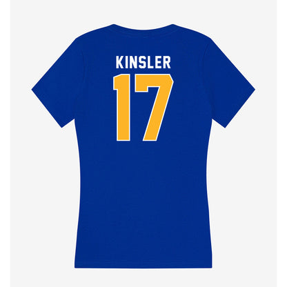 Pittsburgh - NCAA Football : Tony Kinsler - Women's V-Neck T-Shirt-1