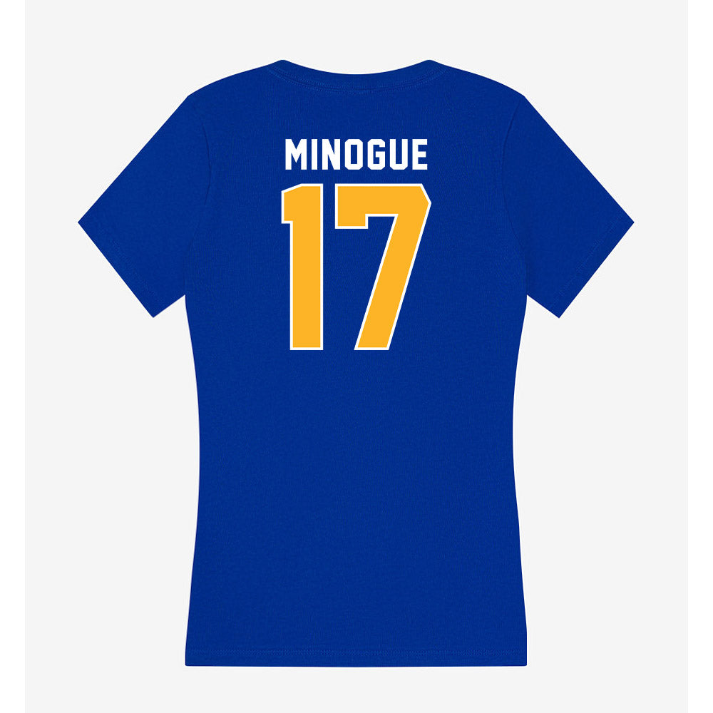Pittsburgh - NCAA Women's Soccer : Hannah Minogue - Women's V-Neck T-Shirt-1