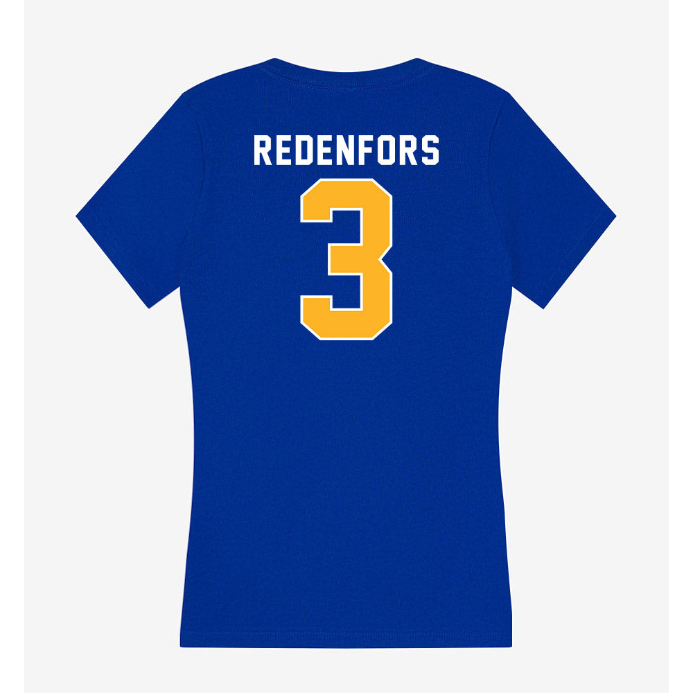 Pittsburgh - NCAA Men's Soccer : Jacob Redenfors - Women's V-Neck T-Shirt-1