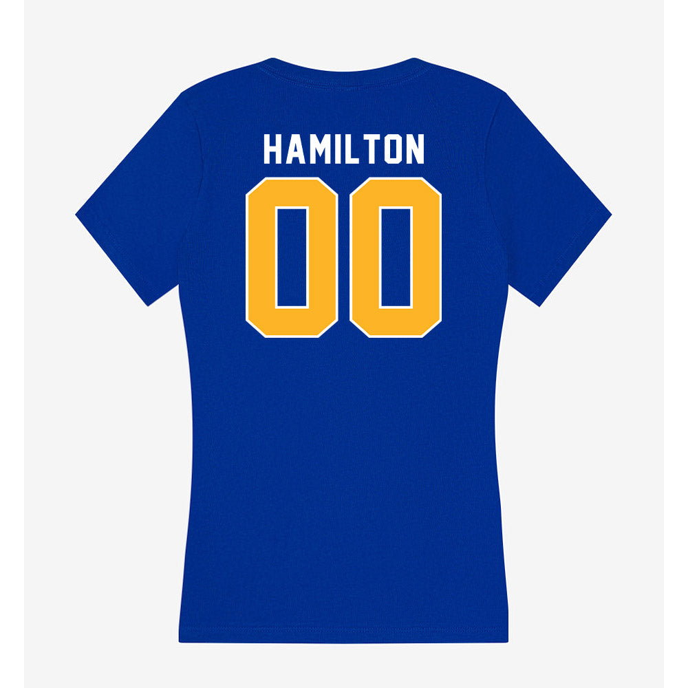 Pittsburgh - NCAA Football : Bryan Hamilton - Women's V-Neck T-Shirt-1
