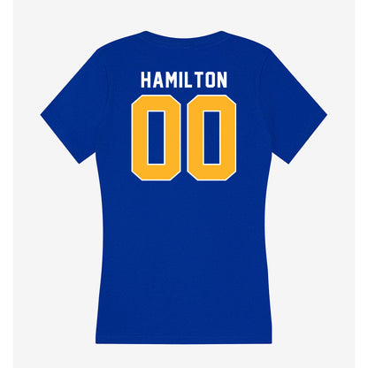 Pittsburgh - NCAA Football : Bryan Hamilton - Women's V-Neck T-Shirt-1