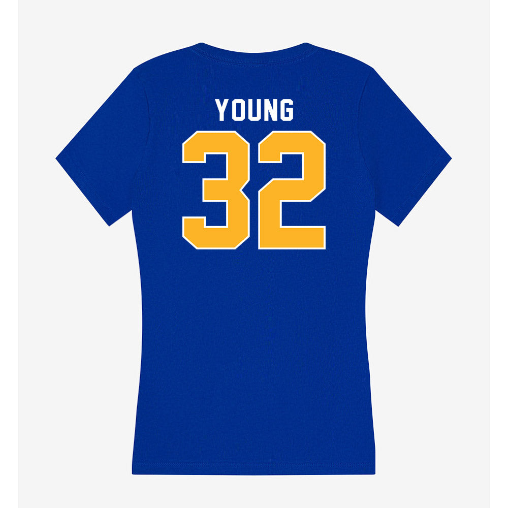 Pittsburgh - NCAA Softball : Jayda Young - Women's V-Neck T-Shirt-1