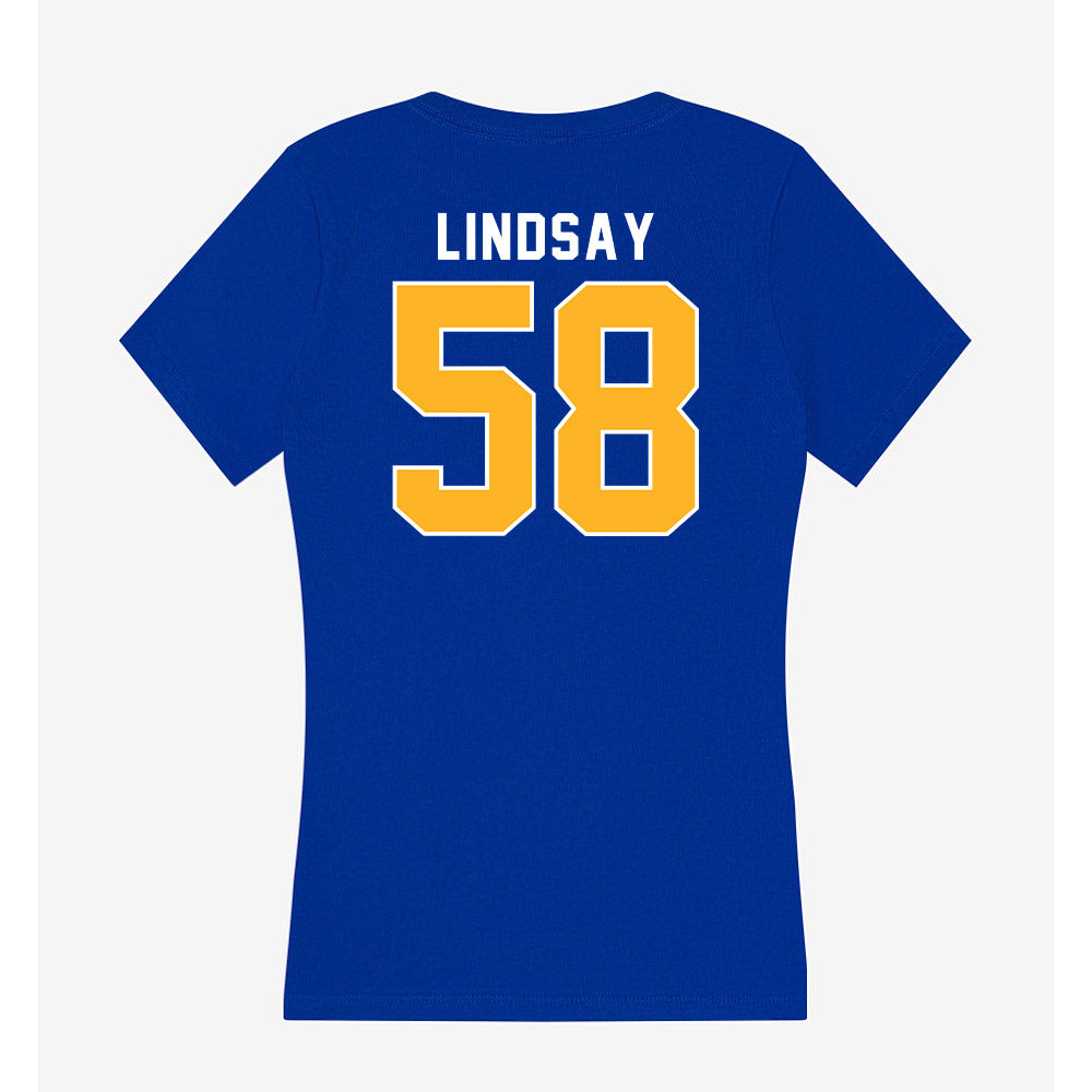 Pittsburgh - NCAA Football : mason lindsay - Women's V-Neck T-Shirt-1