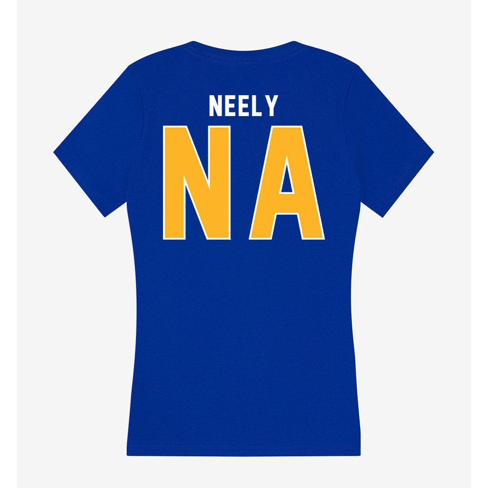 Pittsburgh - NCAA Women's Track & Field : Logan Neely - Women's V-Neck T-Shirt-1