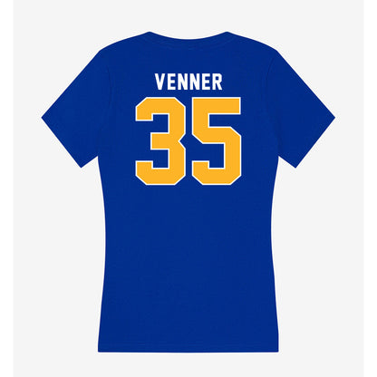 Pittsburgh - NCAA Women's Basketball : Meredith Venner - Women's V-Neck T-Shirt-1