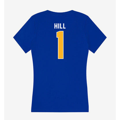 Pittsburgh - NCAA Women's Basketball : Maysen Hill - Women's V-Neck T-Shirt-1