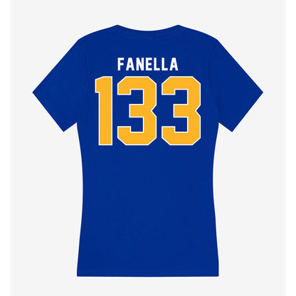 Pittsburgh - NCAA Wrestling : Nico Fanella - Women's V-Neck T-Shirt-1