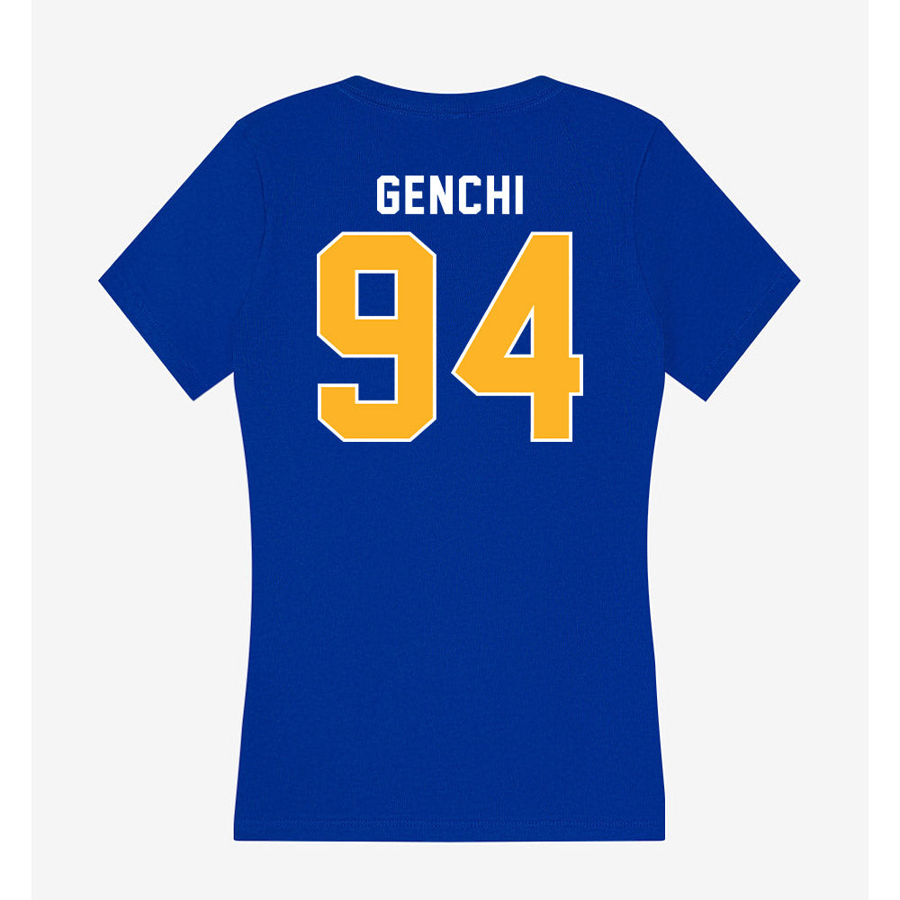 Pittsburgh - NCAA Football : Carter Genchi - Women's V-Neck T-Shirt-1