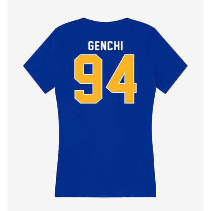 Pittsburgh - NCAA Football : Carter Genchi - Women's V-Neck T-Shirt-1