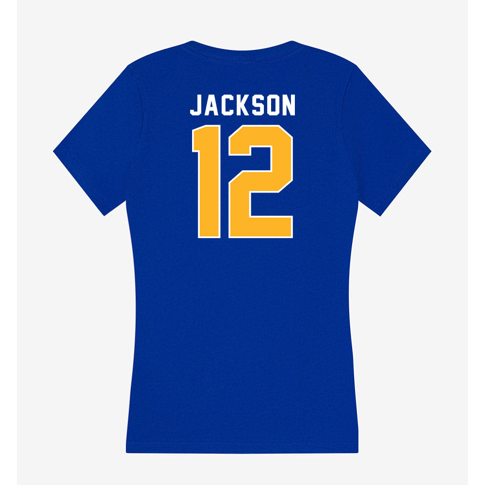 Pittsburgh - NCAA Football : Beau Jackson - Women's V-Neck T-Shirt-1