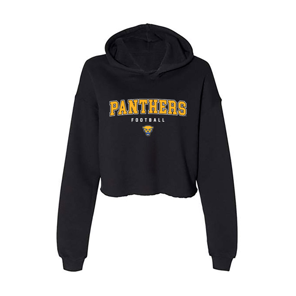 Pittsburgh - NCAA Football : Desmond Johnson - Women's Crop Fleece Hooded Sweatshirt-0