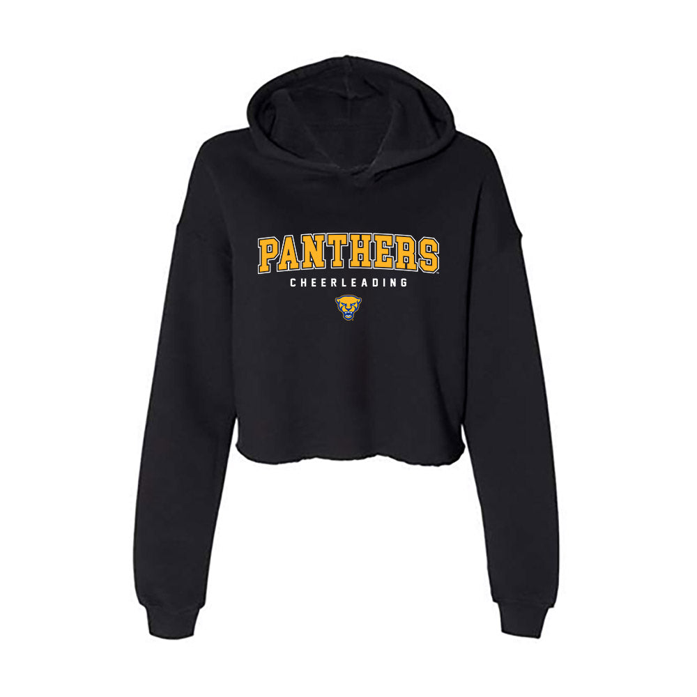 Pittsburgh - NCAA Cheerleading : Bryn Junko - Women's Crop Fleece Hooded Sweatshirt-0