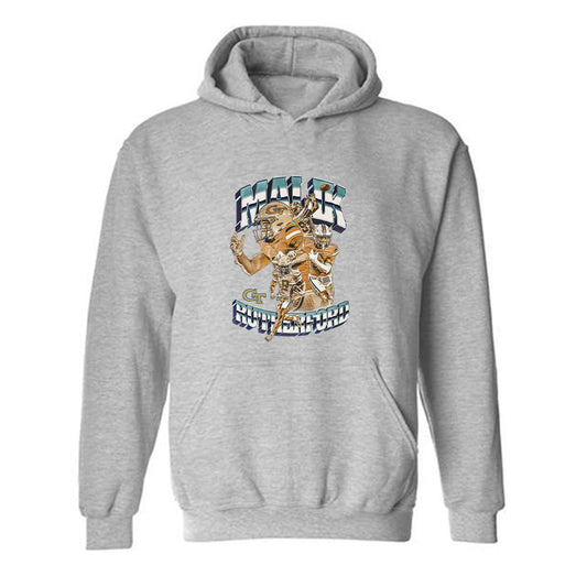 Georgia Tech - NCAA Football : Malik Rutherford - Player Collage Hooded Sweatshirt