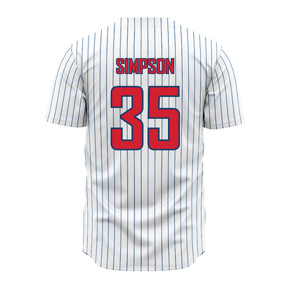 Radford - NCAA Baseball : Brooks Simpson - Pinstripe Jersey-1