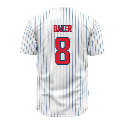 Radford - NCAA Baseball : Eli Baker - Pinstripe Jersey-1