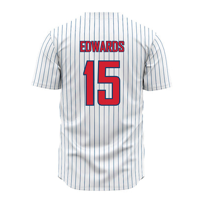 Radford - NCAA Baseball : Lucas Edwards - Pinstripe Jersey-1