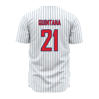 Radford - NCAA Baseball : Daniel Quintana - Pinstripe Jersey-1