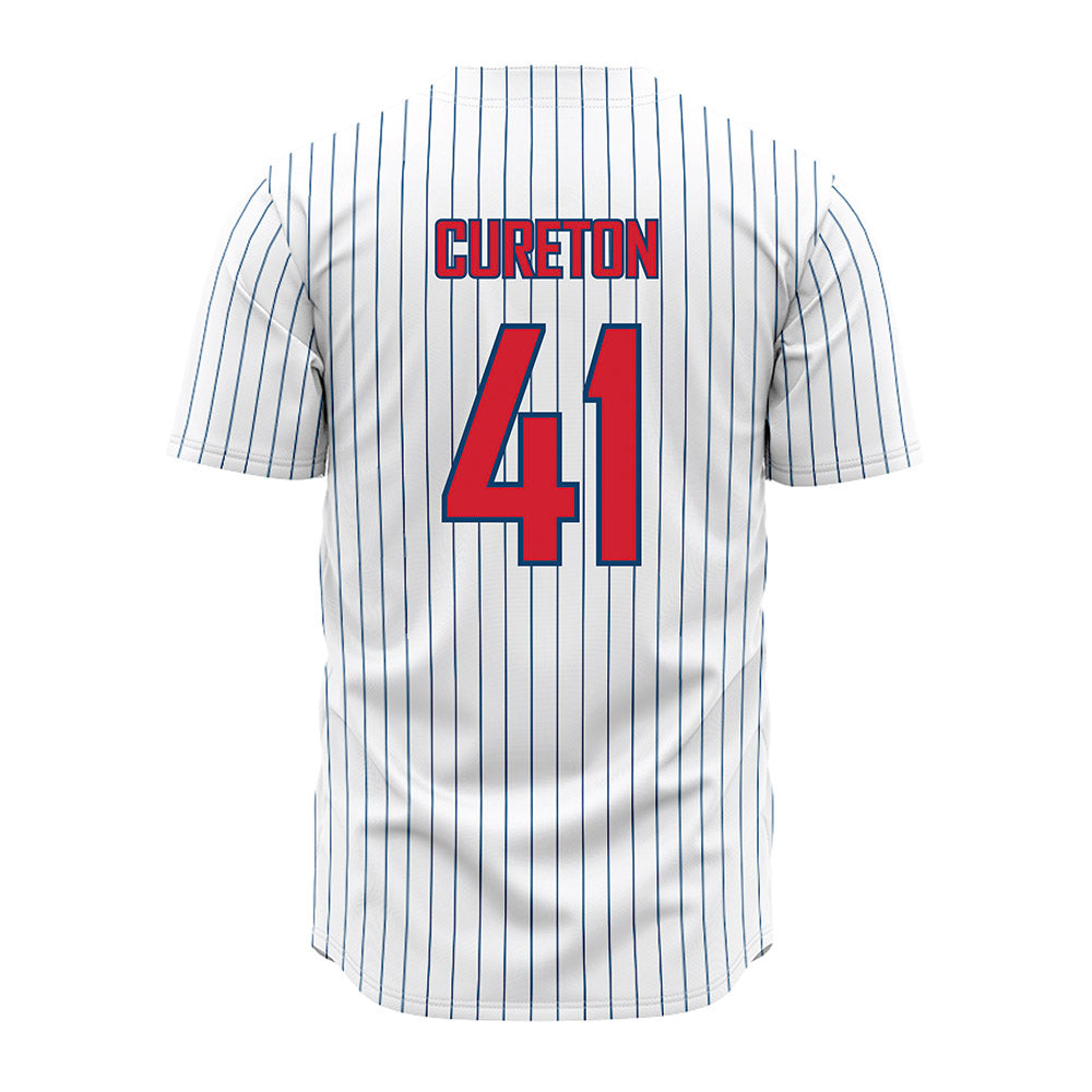 Radford - NCAA Baseball : Michael Cureton - Pinstripe Jersey-1