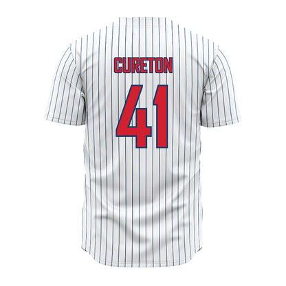 Radford - NCAA Baseball : Michael Cureton - Pinstripe Jersey-1
