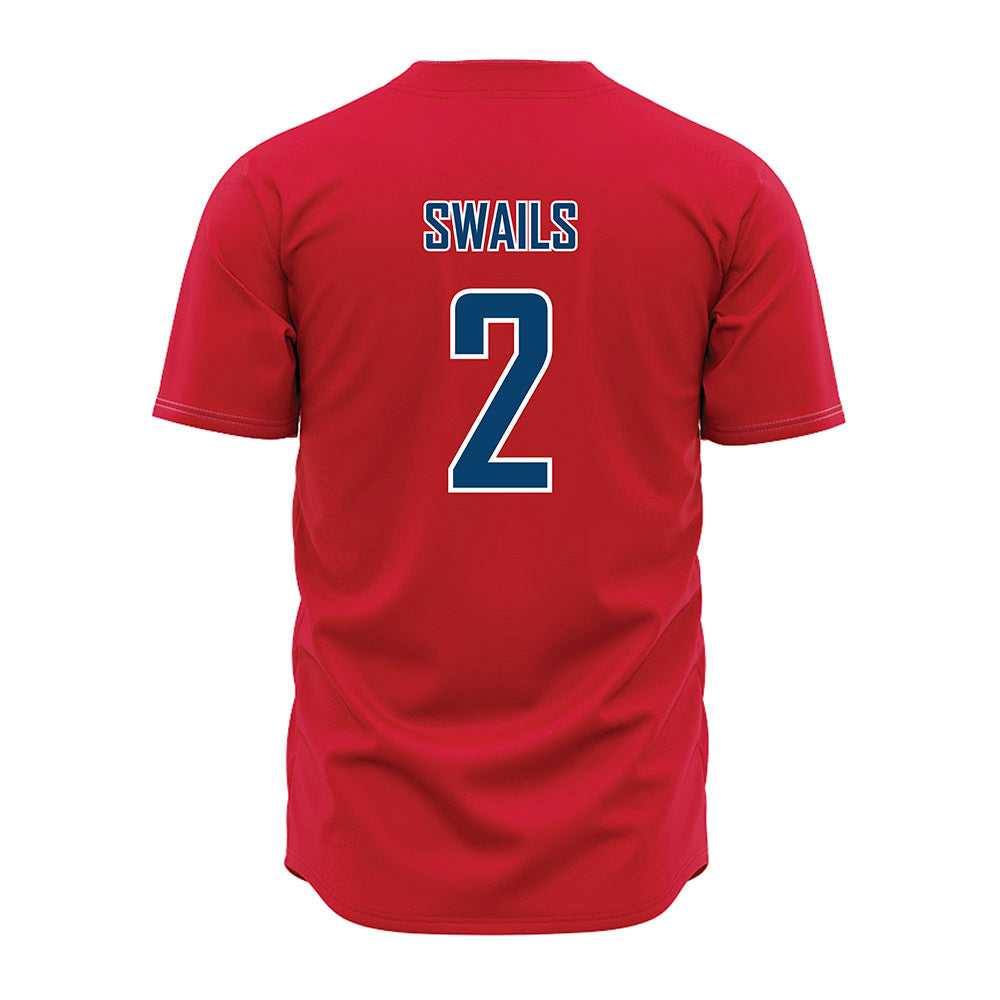 Radford - NCAA Baseball : Tucker Swails - Red Jersey-1