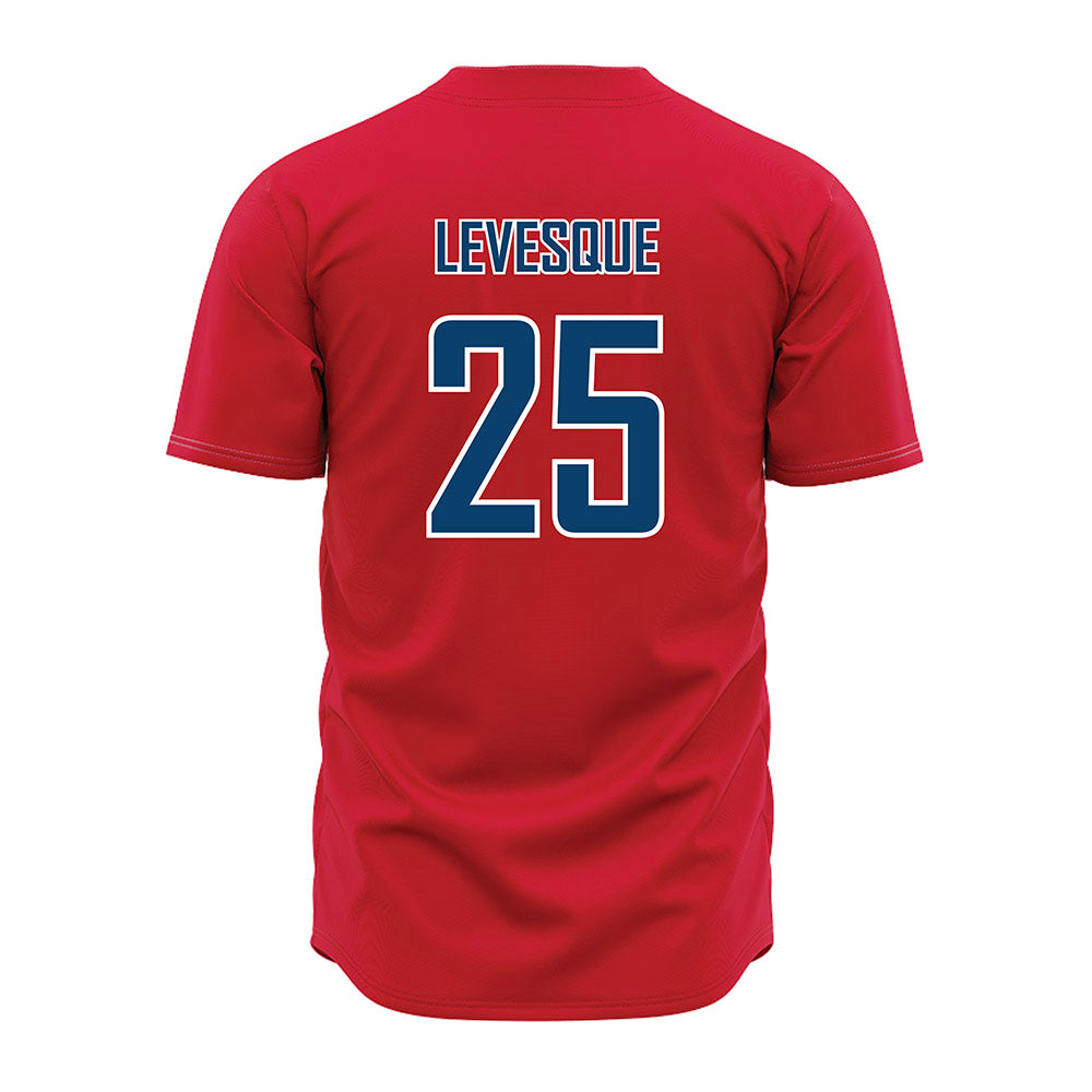 Radford - NCAA Baseball : Alex Levesque - Red Jersey-1