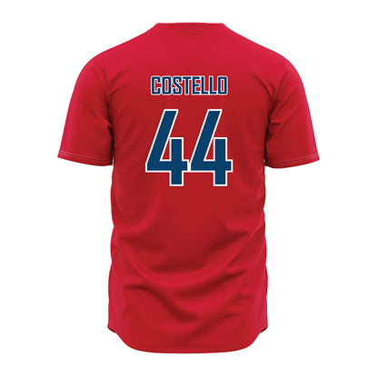 Radford - NCAA Baseball : Corey Costello - Red Jersey-1
