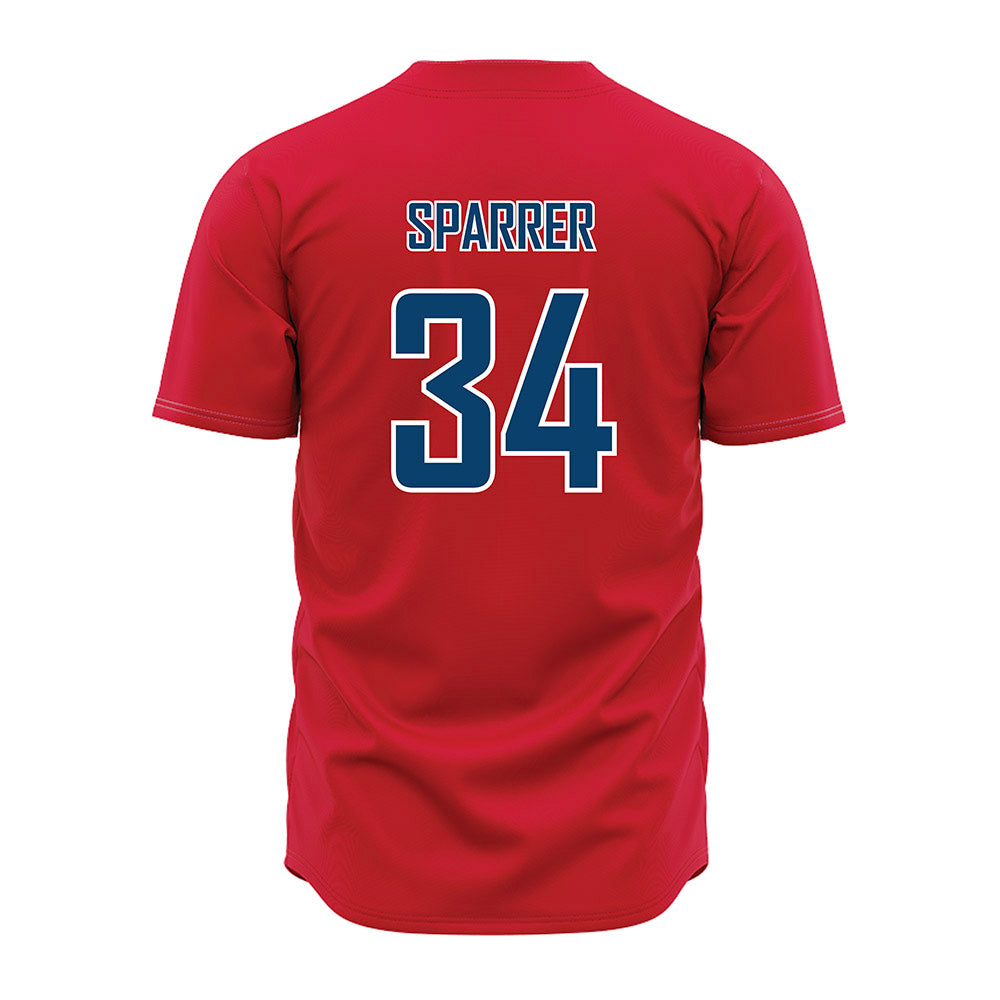 Radford - NCAA Baseball : Tyler Sparrer - Red Jersey-1