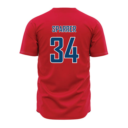 Radford - NCAA Baseball : Tyler Sparrer - Red Jersey-1