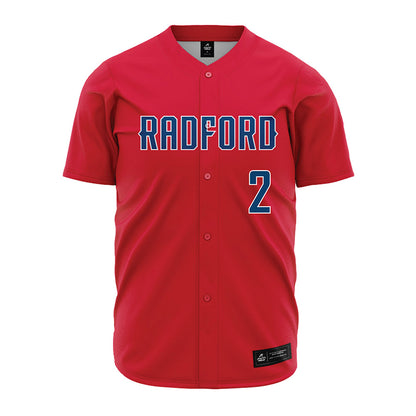 Radford - NCAA Baseball : Tucker Swails - Red Jersey-0