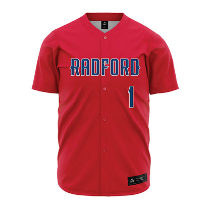 Radford - NCAA Baseball : Brady Powell - Red Jersey-0