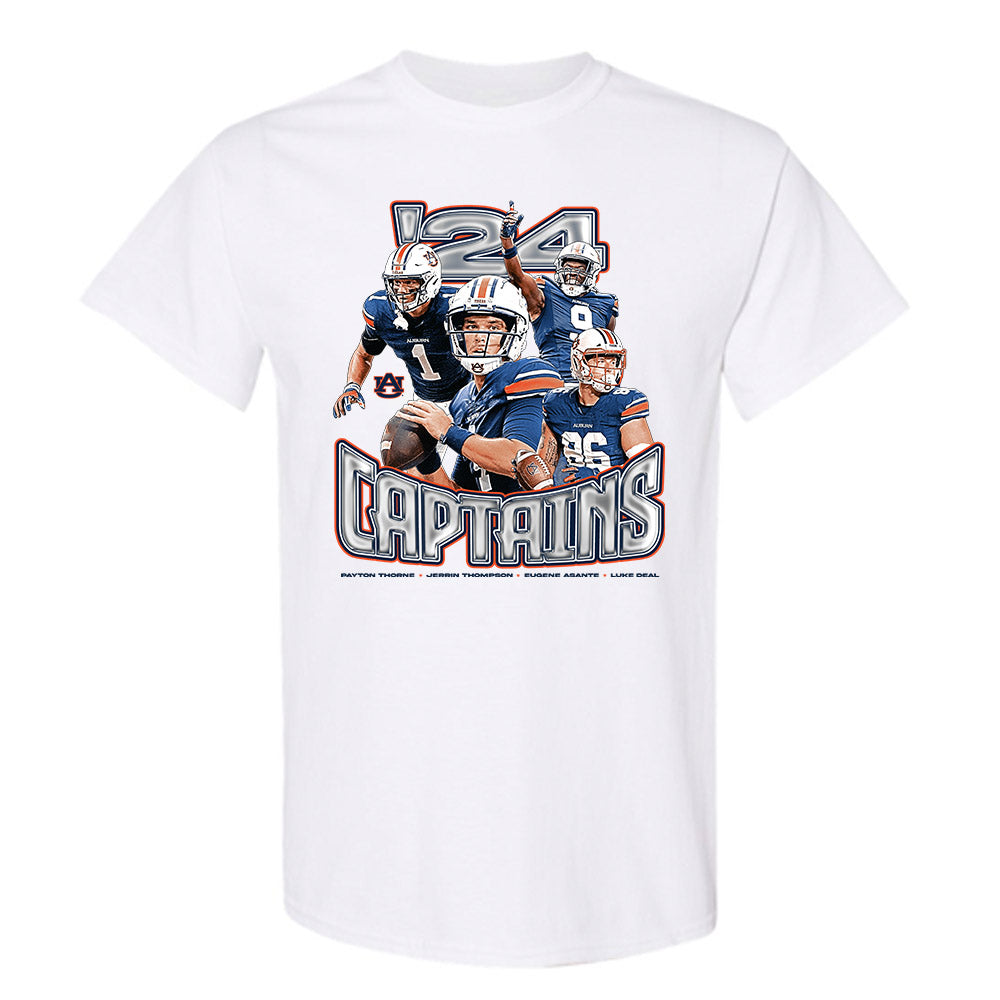Auburn - NCAA Football : Captains Collage - T-Shirt-0