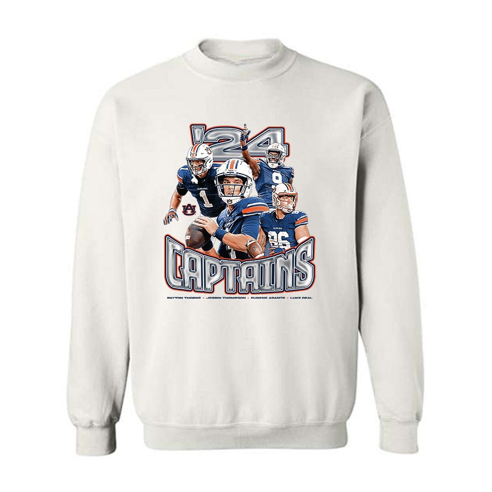 Auburn - NCAA Football : Captains Collage - Crewneck Sweatshirt-0