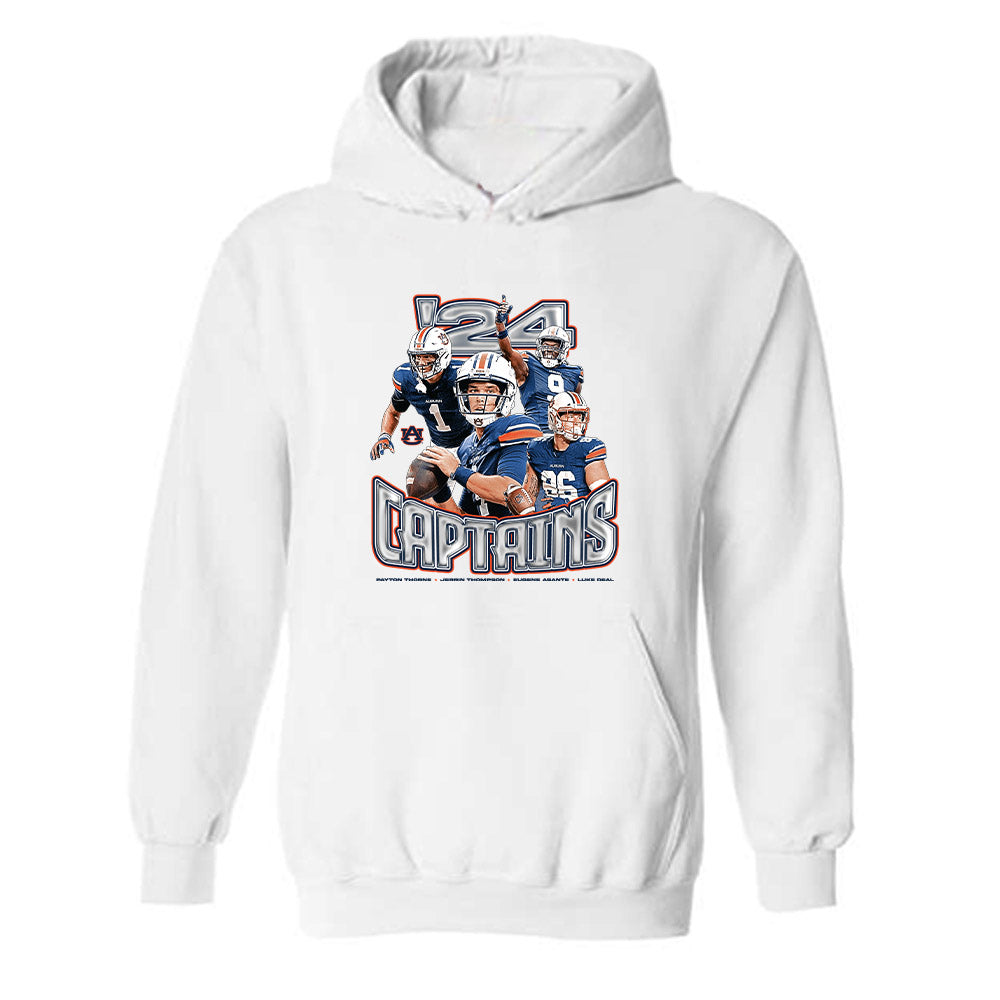 Auburn - NCAA Football : Captains Collage - Hooded Sweatshirt-0