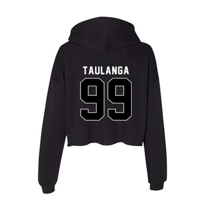 Utah - NCAA Football : Semi Taulanga - Women's Crop Fleece Hoodie-1