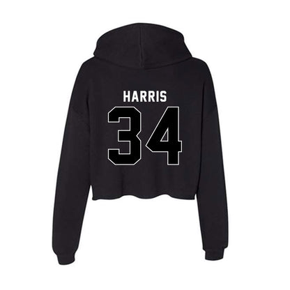 Utah - NCAA Baseball : Malik Harris - Women's Crop Fleece Hoodie-1