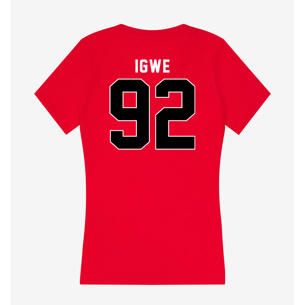 Utah - NCAA Football : Nicholas Igwe - Women's V-Neck T-Shirt-1