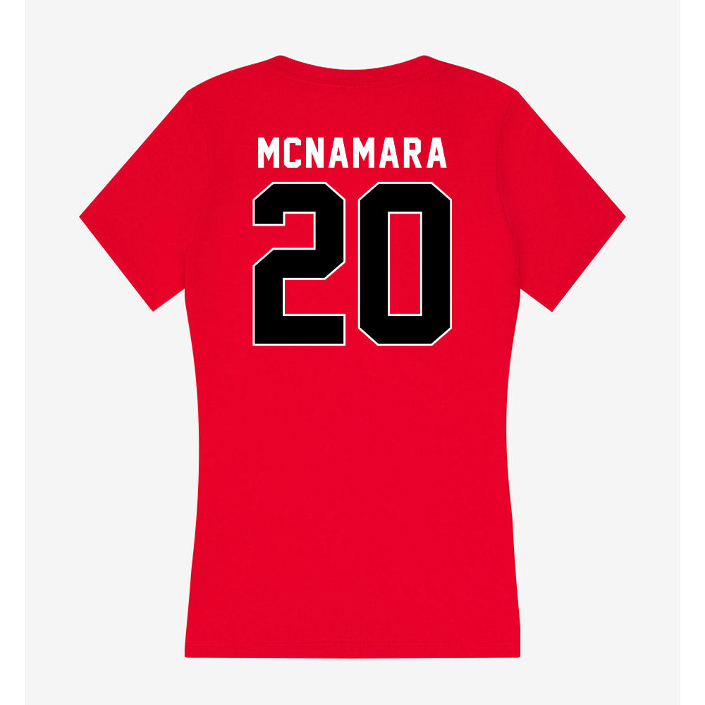 Utah - NCAA Men's Lacrosse : Luke McNamara - Women's V-Neck T-Shirt-1