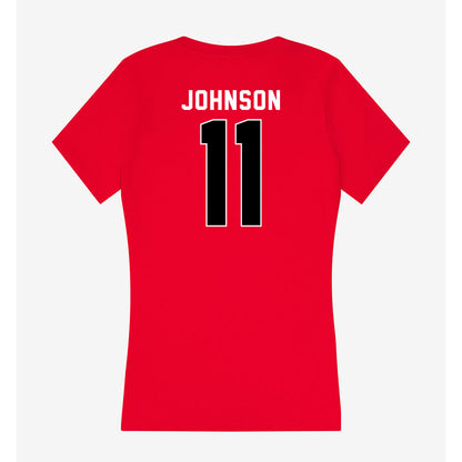 Utah - NCAA Football : Ricky Johnson - Women's V-Neck T-Shirt-1