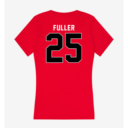 Utah - NCAA Football : Manny Fuller - Women's V-Neck T-Shirt-1