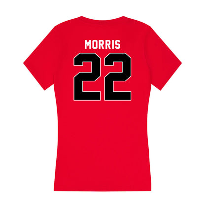 Utah - NCAA Softball : Halle Morris - Women's V-Neck T-Shirt-1