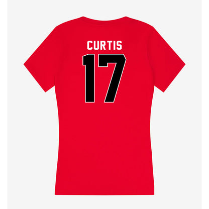 Utah - NCAA Football : Dillon Curtis - Women's V-Neck T-Shirt-1