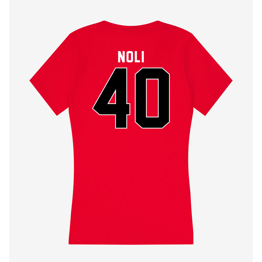 Utah - NCAA Softball : Cian Noli - Women's V-Neck T-Shirt-1