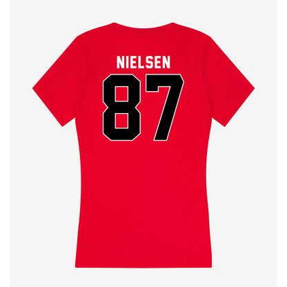 Utah - NCAA Football : Mitch Nielsen - Women's V-Neck T-Shirt-1