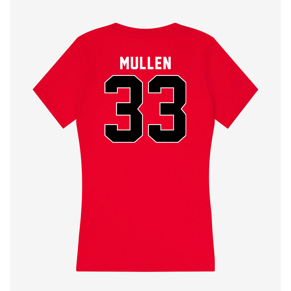 Utah - NCAA Men's Lacrosse : Joel Mullen - Women's V-Neck T-Shirt-1