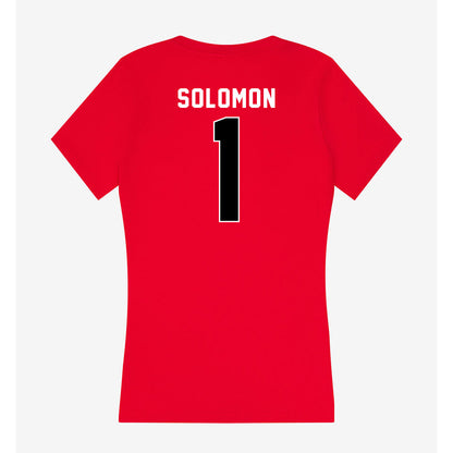 Utah - NCAA Women's Soccer : Anna Solomon - Women's V-Neck T-Shirt-1