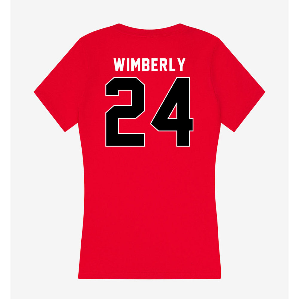 Utah - NCAA Football : Marcus Wimberly - Women's V-Neck T-Shirt-1